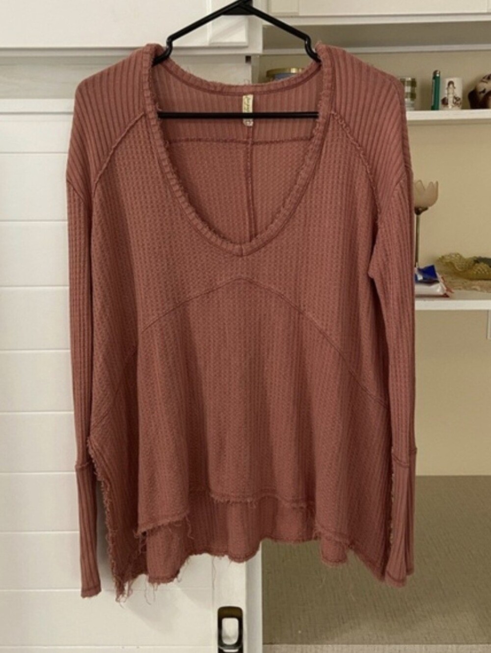 Free People Dusty Rose Knit Top